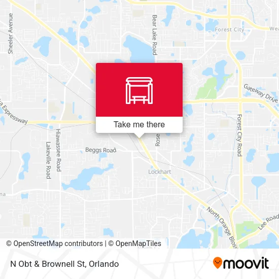 N Obt & Brownell St map