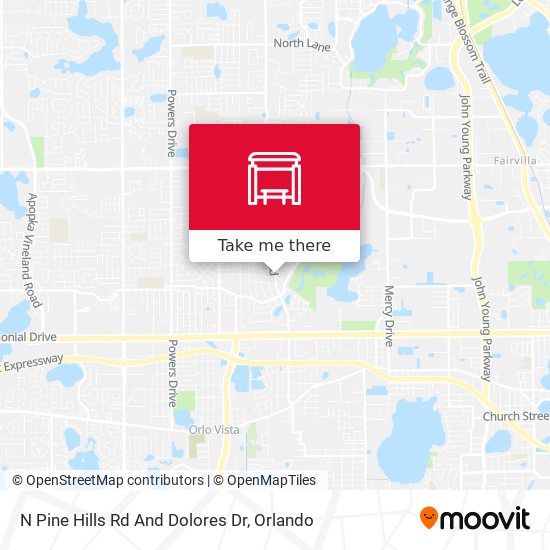 Mapa de N Pine Hills Rd And Dolores Dr