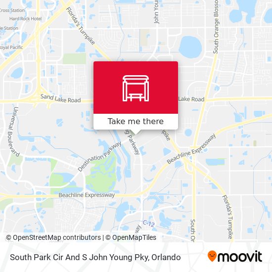 South Park Cir And S John Young Pky map