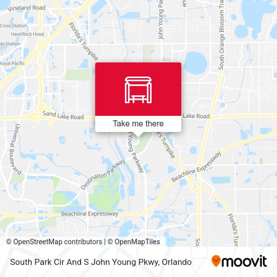 South Park Cir And S John Young Pky map