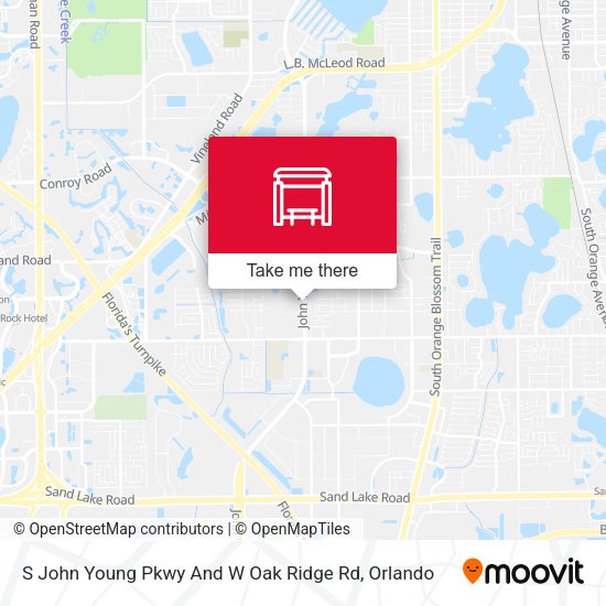 S John Young Pkwy And W Oak Ridge Rd map