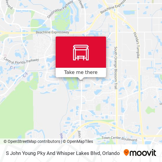 S John Young Pky And Whisper Lakes Blvd map