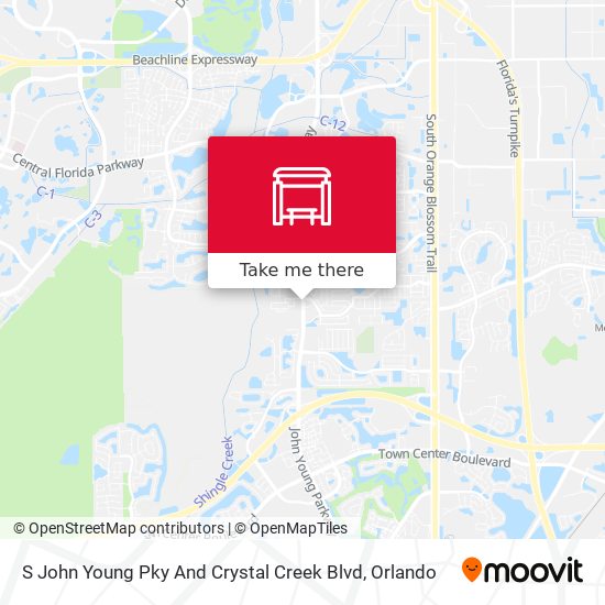 S John Young Pky And Crystal Creek Blvd map