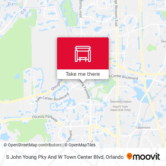 S John Young Pky And W Town Center Blvd map