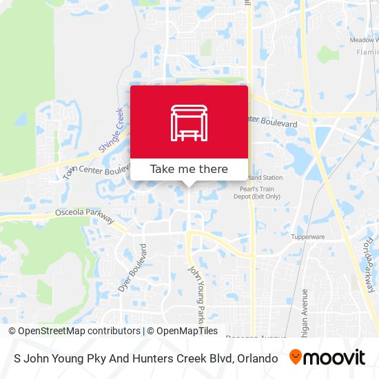 S John Young Pky And Hunters Creek Blvd map