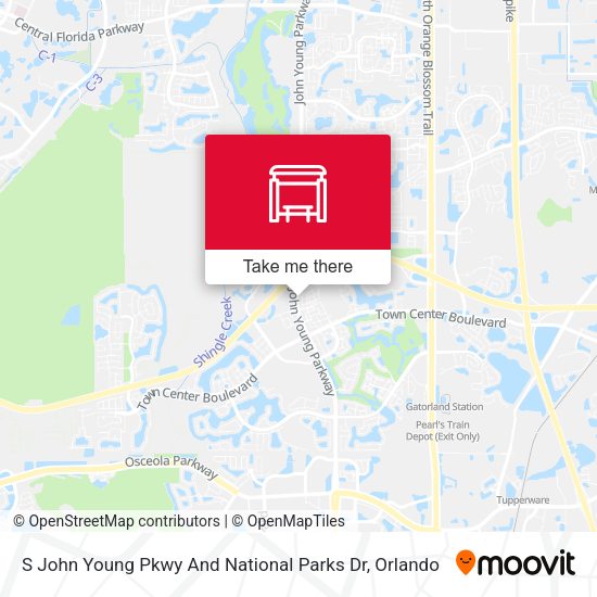 S John Young Pkwy And National Parks Dr map
