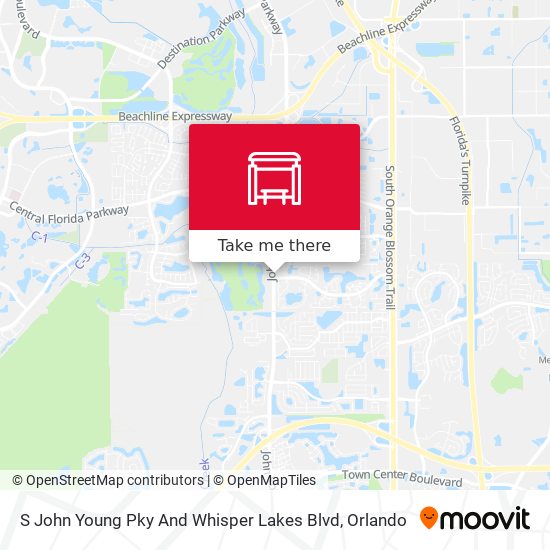 S John Young Pky And Whisper Lakes Blvd map