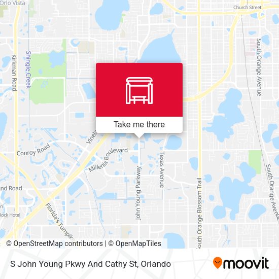 S John Young Pkwy And Cathy St map
