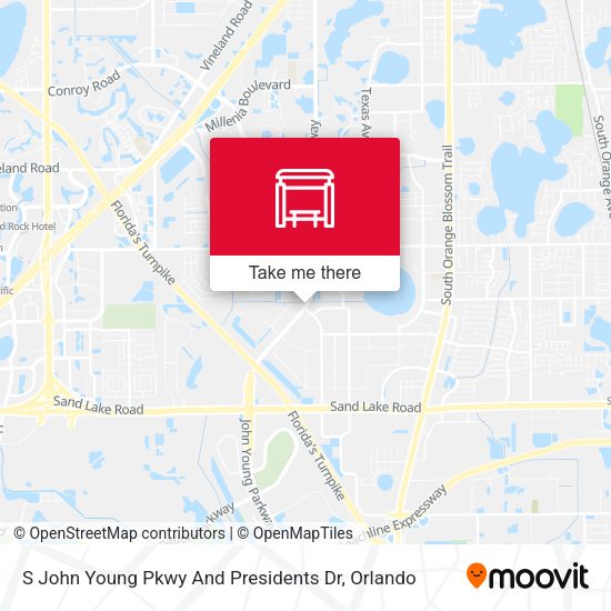 S John Young Pkwy And Presidents Dr map
