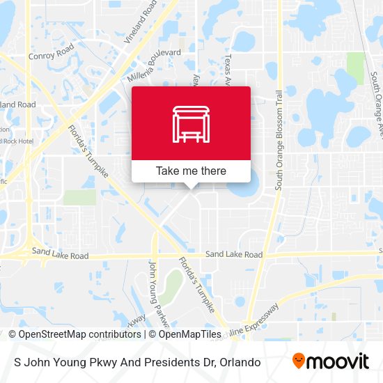 S John Young Pkwy And Presidents Dr map