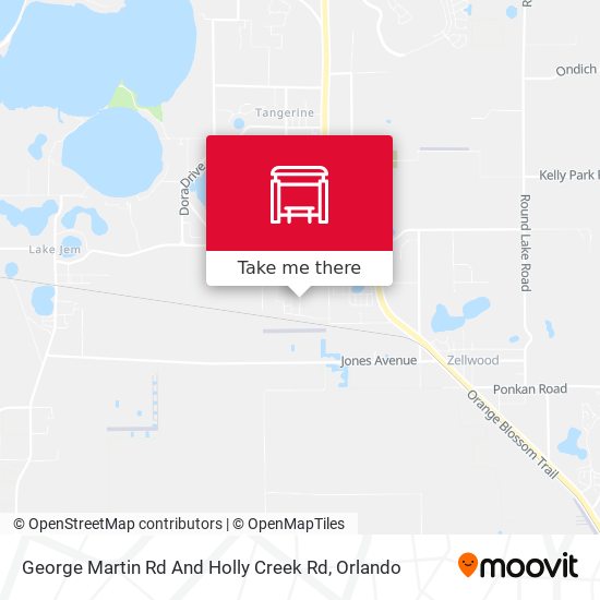 George Martin Rd And Holly Creek Rd map