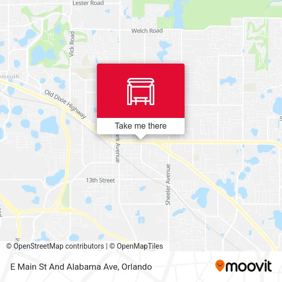 Mapa de E Main St And Alabama Ave