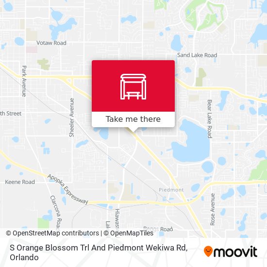 S Orange Blossom Trl And Piedmont Wekiwa Rd map