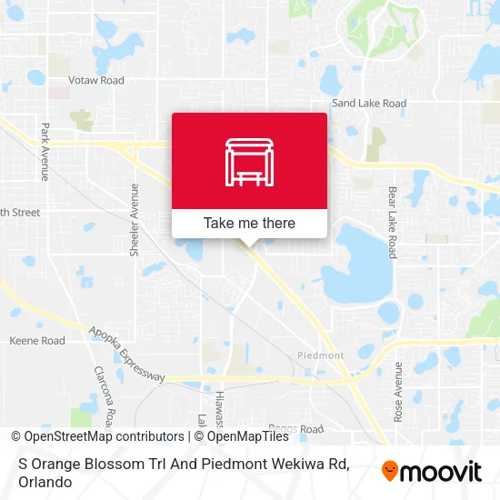 Mapa de S Orange Blossom Trl And Piedmont Wekiwa Rd