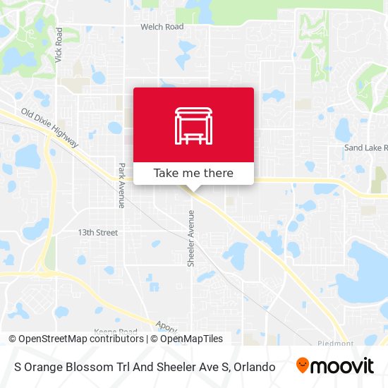 S Orange Blossom Trl And Sheeler Ave S map