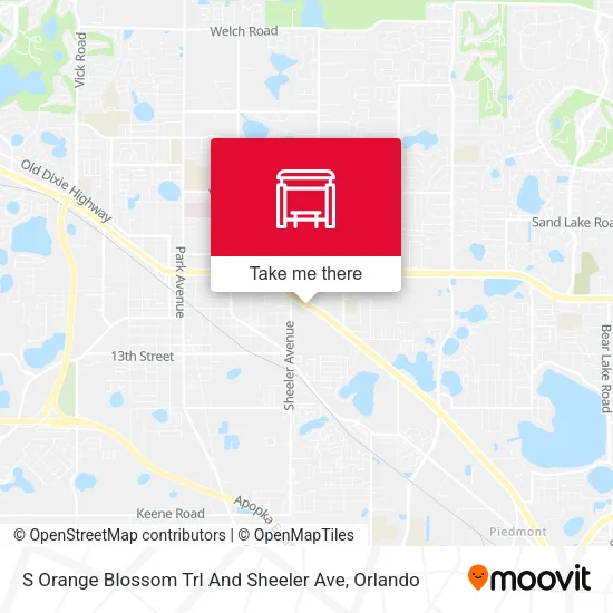 Mapa de S Orange Blossom Trl And Sheeler Ave