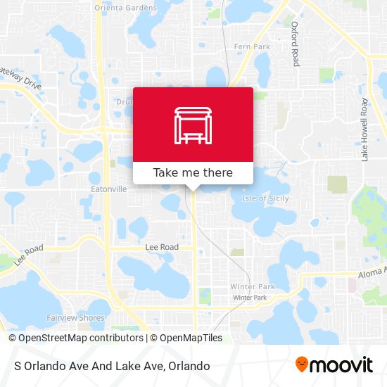 S Orlando Ave And Lake Ave map