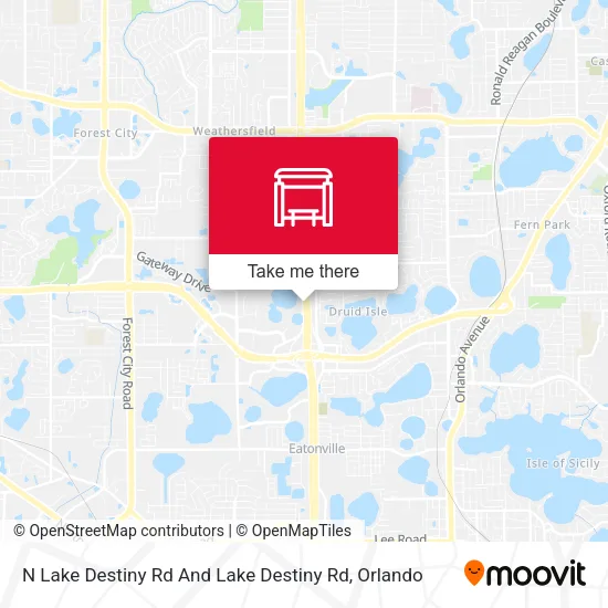 Mapa de N Lake Destiny Rd And Lake Destiny Rd