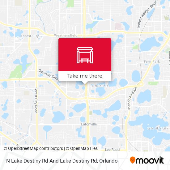 Mapa de N Lake Destiny Rd And Lake Destiny Rd