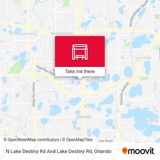 Mapa de N Lake Destiny Rd And Lake Destiny Rd