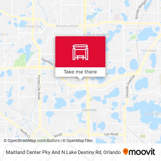 Maitland Center Pky And N Lake Destiny Rd map