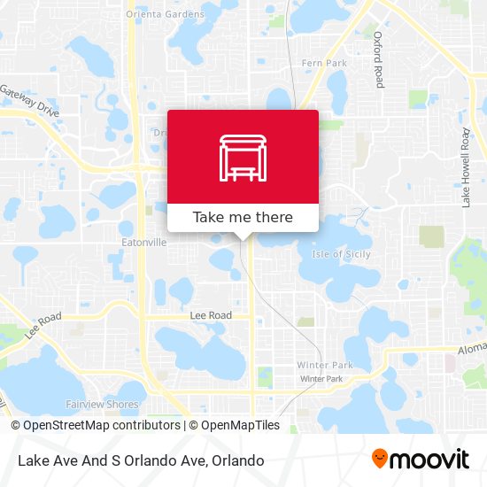 Lake Ave And S Orlando Ave map