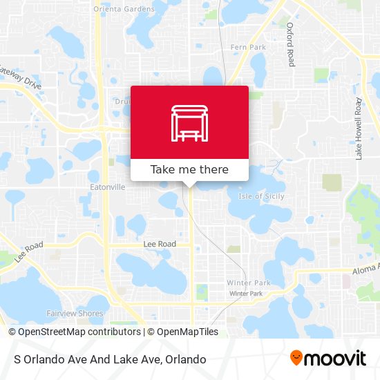 S Orlando Ave And Lake Ave map