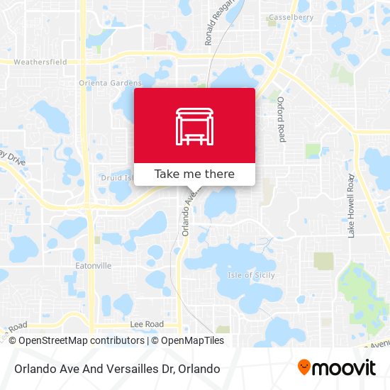 Orlando Ave And Versailles Dr map