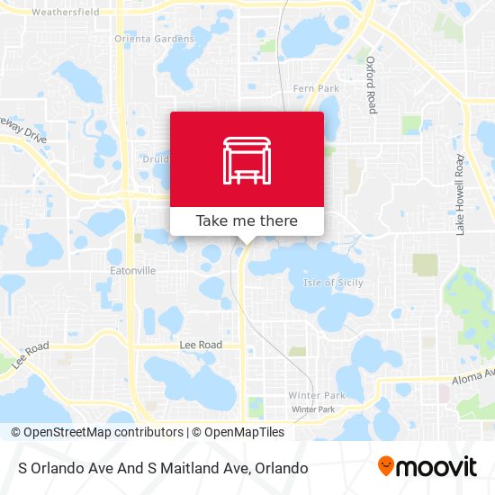 S Orlando Ave And S Maitland Ave map