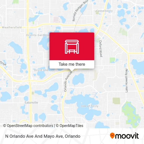 Mapa de N Orlando Ave And Mayo Ave