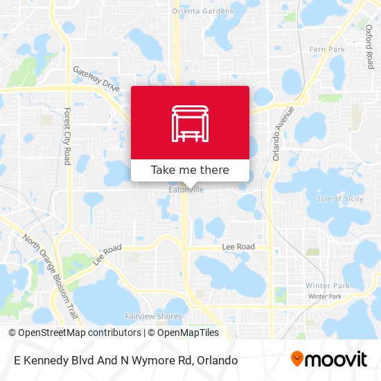 E Kennedy Blvd And N Wymore Rd map