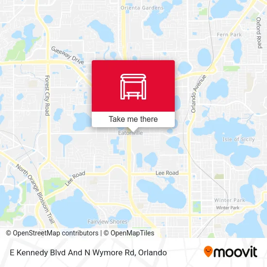 Mapa de E Kennedy Blvd And N Wymore Rd