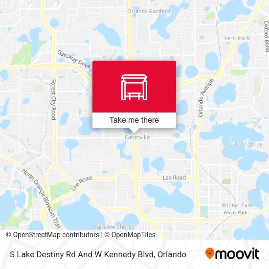 Mapa de S Lake Destiny Rd And W Kennedy Blvd