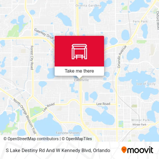 Mapa de S Lake Destiny Rd And W Kennedy Blvd