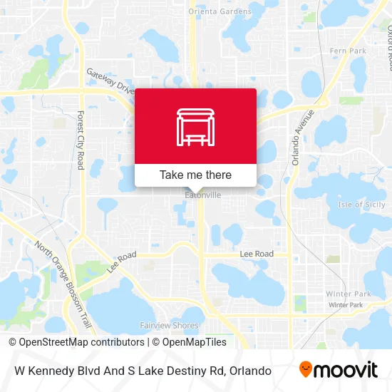 Mapa de W Kennedy Blvd And S Lake Destiny Rd