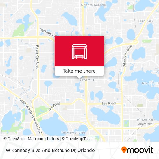 Mapa de W Kennedy Blvd And Bethune Dr