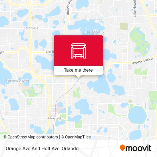 Mapa de Orange Ave And Holt Ave