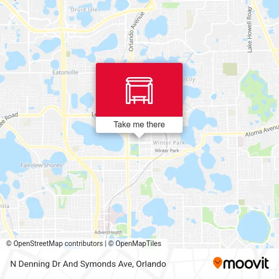 Mapa de N Denning Dr And Symonds Ave