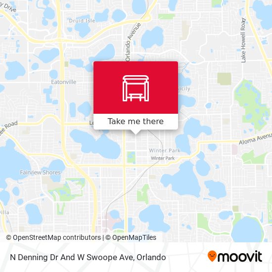 N Denning Dr And W Swoope Ave map