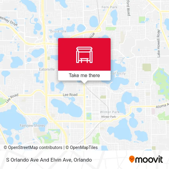 Mapa de S Orlando Ave And Elvin Ave