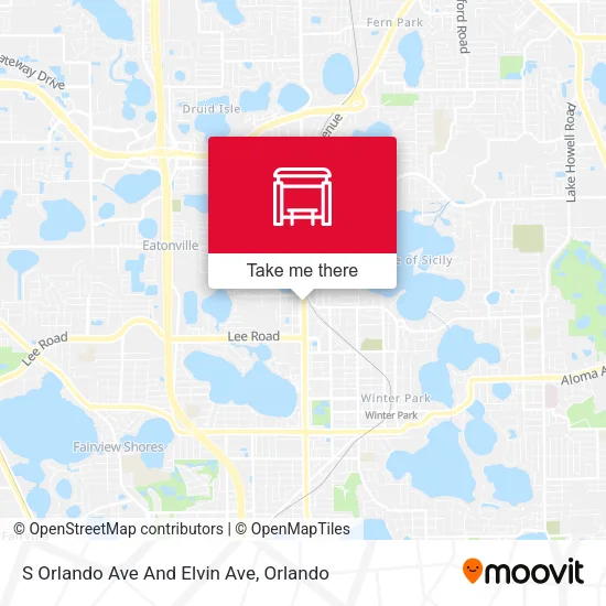 Mapa de S Orlando Ave And Elvin Ave