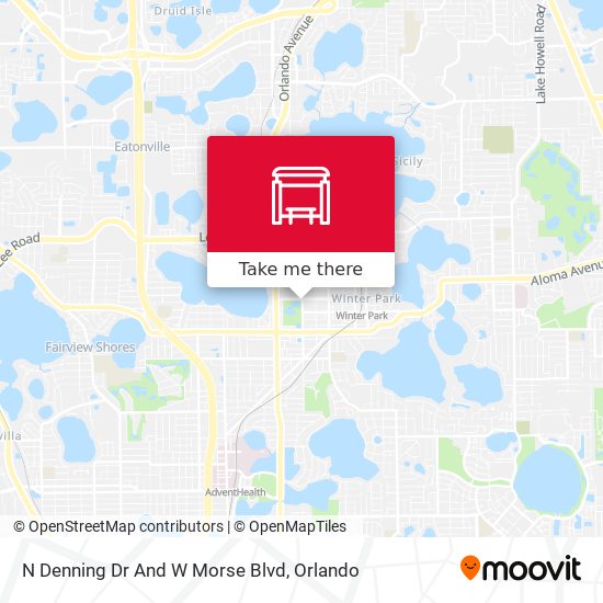 Mapa de N Denning Dr And W Morse Blvd