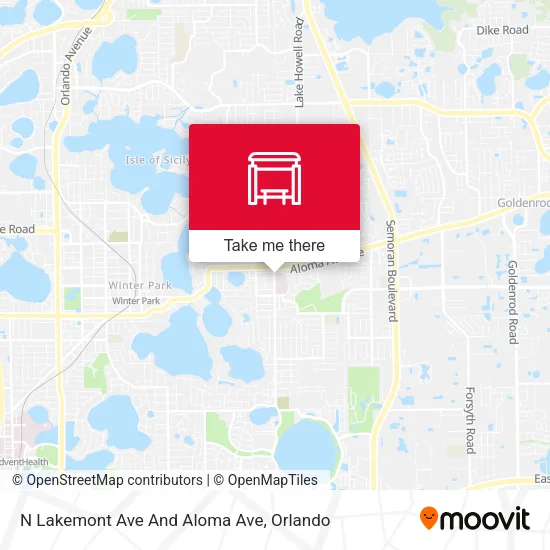 Mapa de N Lakemont Ave And Aloma Ave