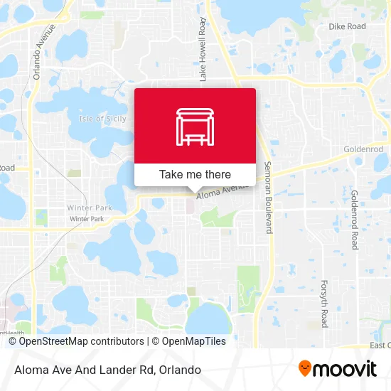 Mapa de Aloma Ave And Lander Rd