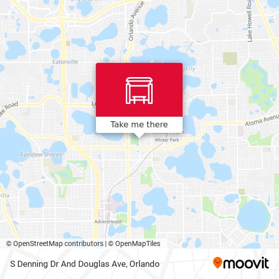 S Denning Dr And Douglas Ave map