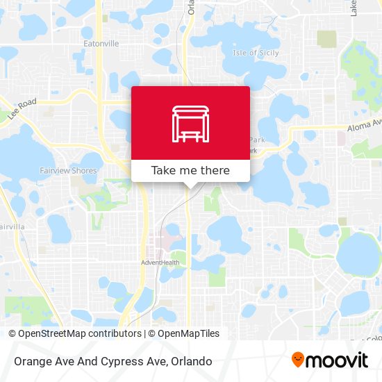 Orange Ave And Cypress Ave map