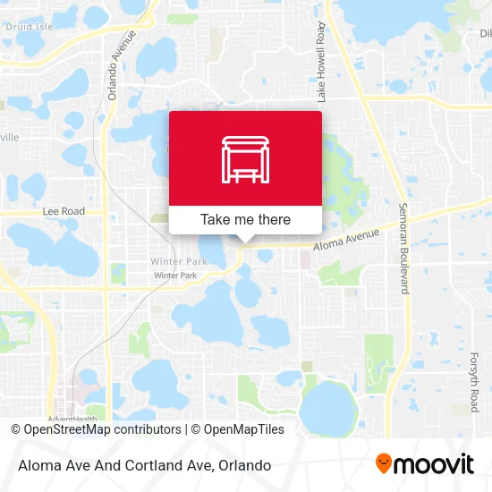 Mapa de Aloma Ave And Cortland Ave