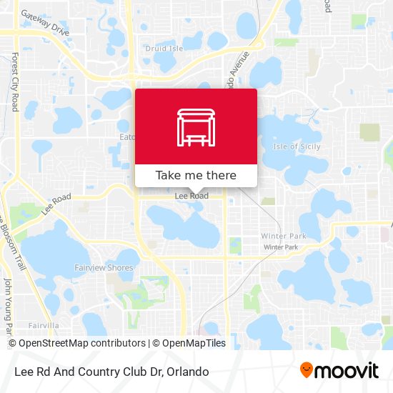 Mapa de Lee Rd And Country Club Dr