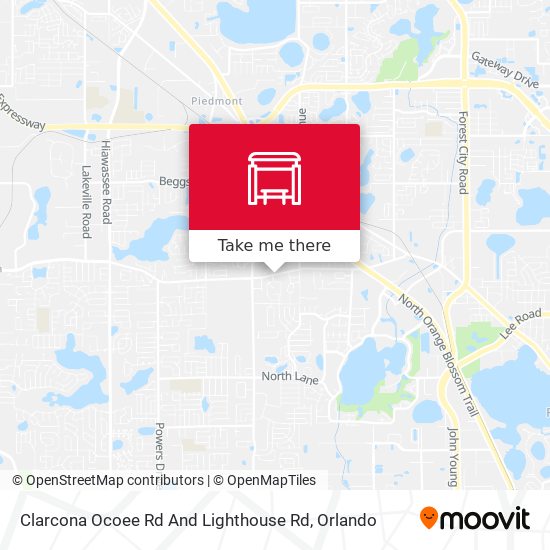 Clarcona Ocoee Rd And Lighthouse Rd map