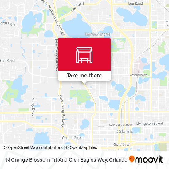 N Orange Blossom Trl And Glen Eagles Way map